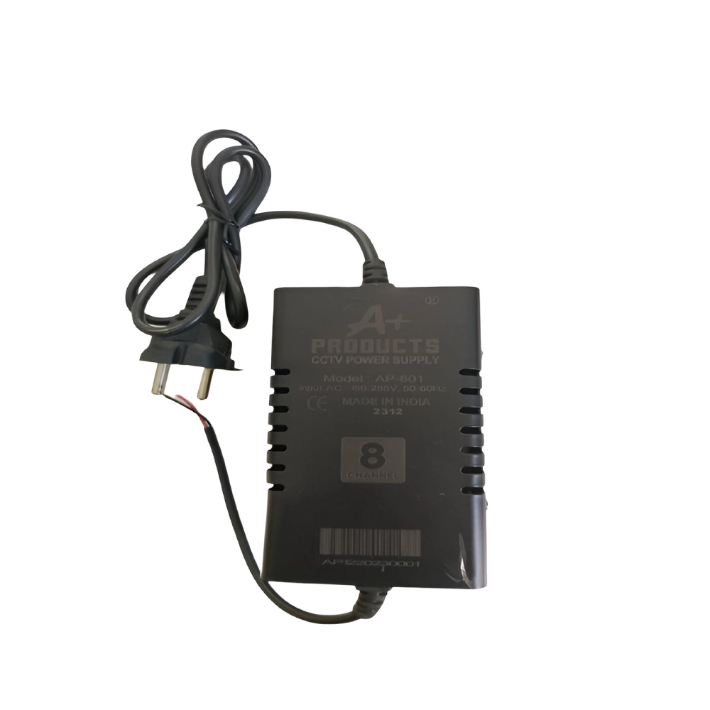 A+ Products CCTV Power Supply 8ch Metal 12v/8a (Single Output) view 2